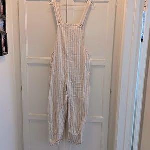 Striped overalls
